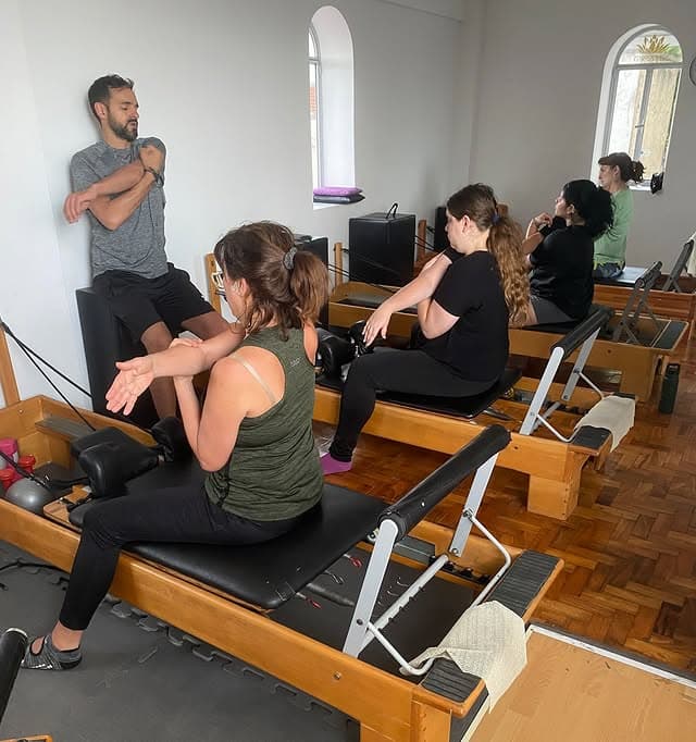 Clase de Pilates en el estudio de Villa Crespo